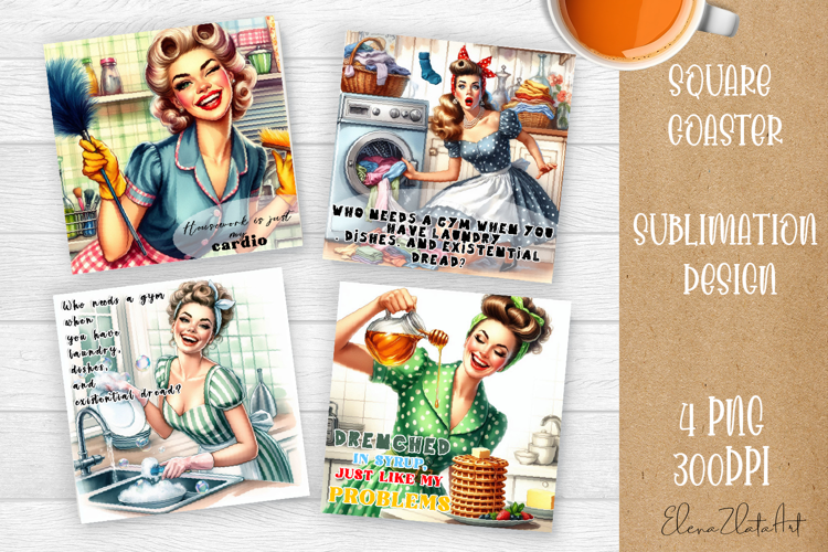 Pin Up Girl Coaster - Sarcastic Quote Coaster
