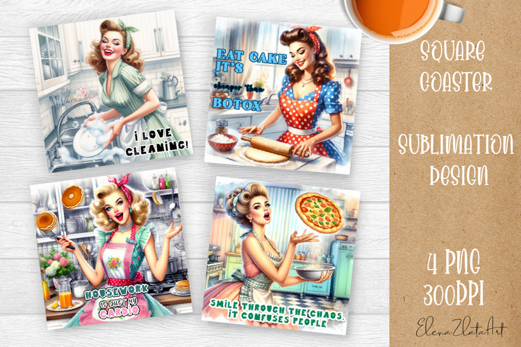 Pin Up Girl Coaster - Sarcastic Quote Coaster