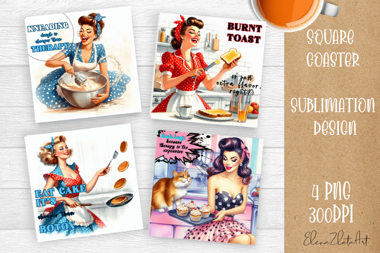 Pin Up Girl Coaster - Sarcastic Quote Coaster
