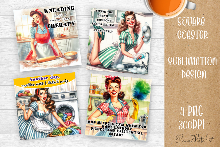 Pin Up Girl Coaster - Sarcastic Quote Coaster