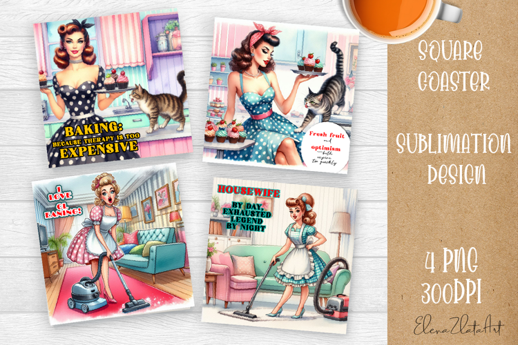 Pin Up Girl Coaster - Sarcastic Quote Coaster