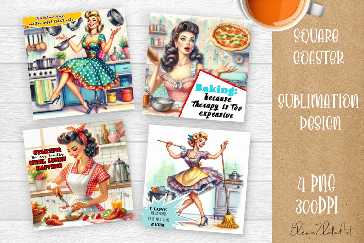 Pin Up Girl Coaster - Sarcastic Quote Coaster