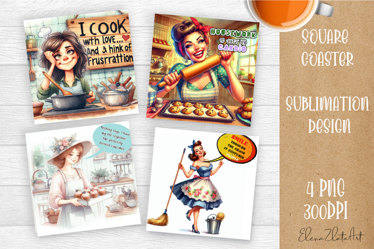 Pin Up Girl Coaster - Sarcastic Quote Coaster