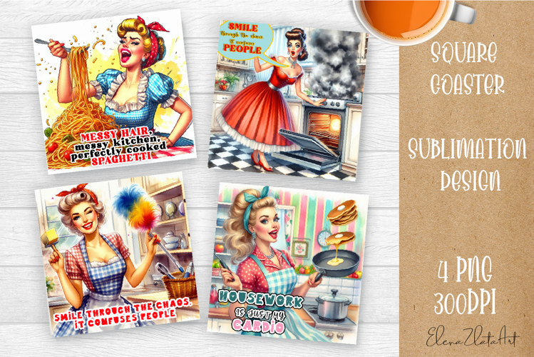 Pin Up Girl Coaster - Sarcastic Quote Coaster
