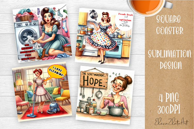 Pin Up Girl Coaster - Sarcastic Quote Coaster
