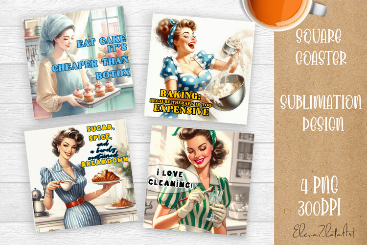 Pin Up Girl Coaster - Sarcastic Quote Coaster