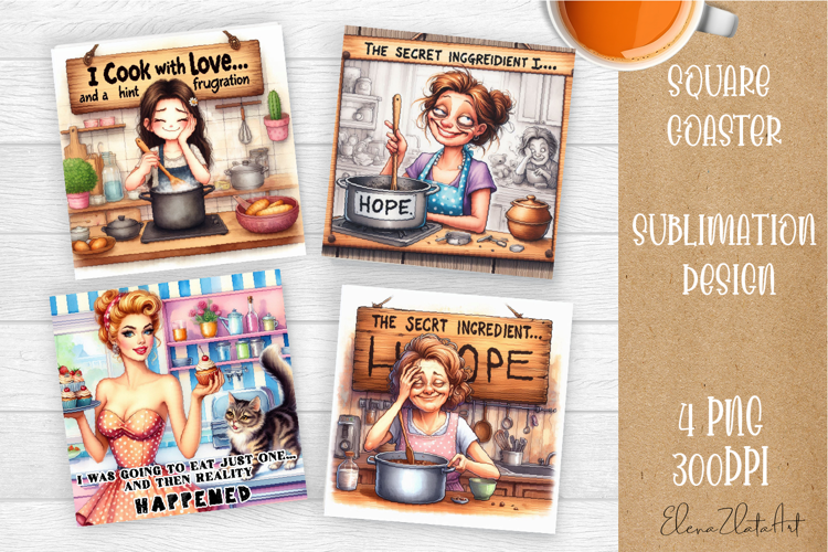 Pin Up Girl Coaster - Sarcastic Quote Coaster