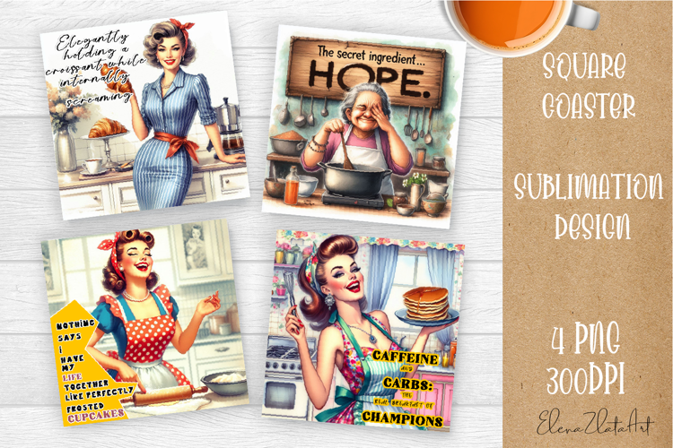 Pin Up Girl Coaster - Sarcastic Quote Coaster