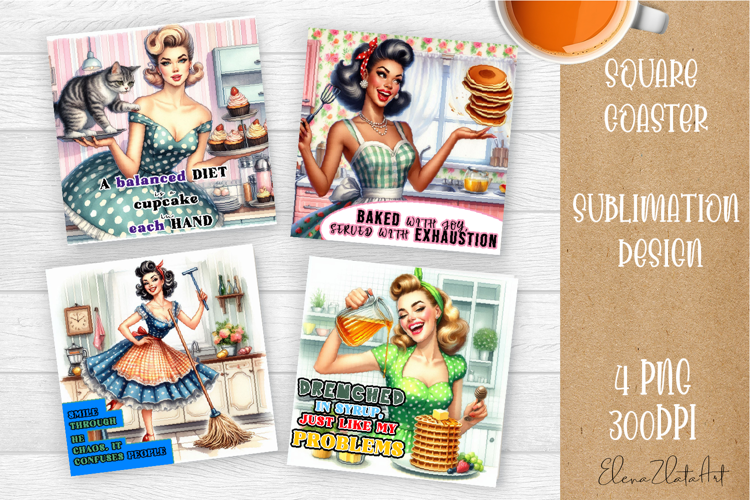 Pin Up Girl Coaster - Sarcastic Quote Coaster