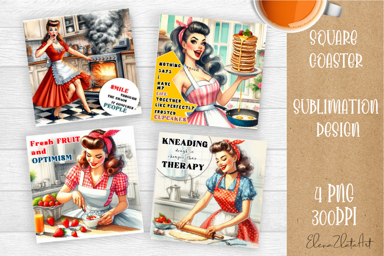 Pin Up Girl Coaster - Sarcastic Quote Coaster