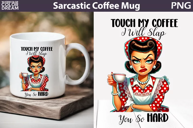 Retro Housewife Mug | Sarcastic Coffee Mug Quotes