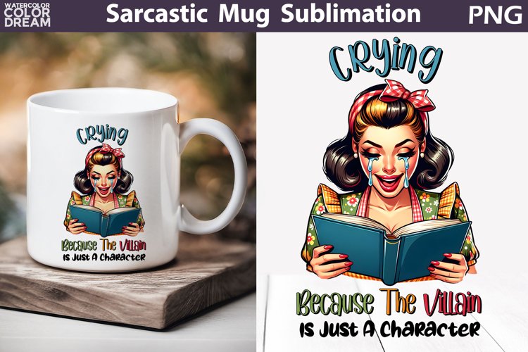 Retro Housewife Book Mug | Sarcastic Mug Quotes