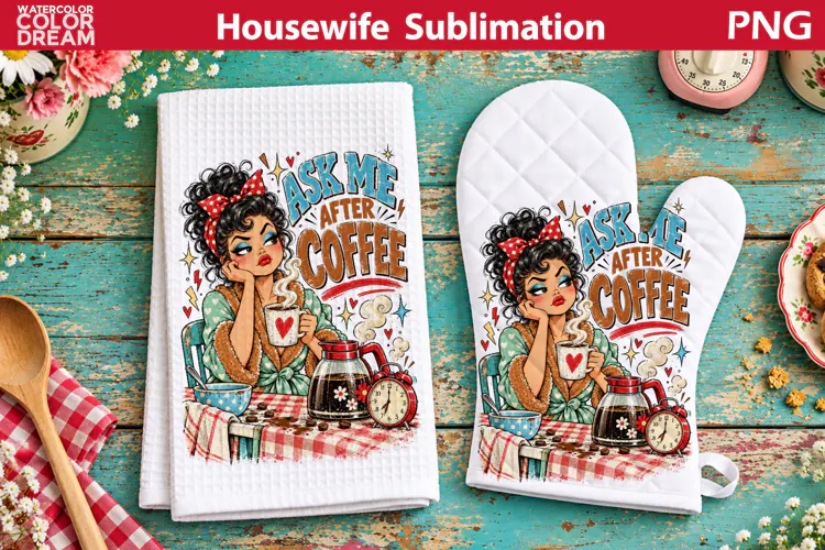 Retro Housewife Sarcastic Humor | Funny Housewife Towel
