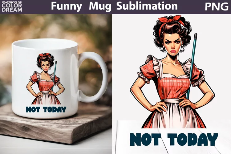 Retro Housewife Mug | Housewife Sarcastic Quotes Mug