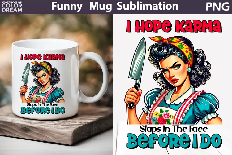 Retro Housewife Mug | Housewife Sarcastic Quotes Mug