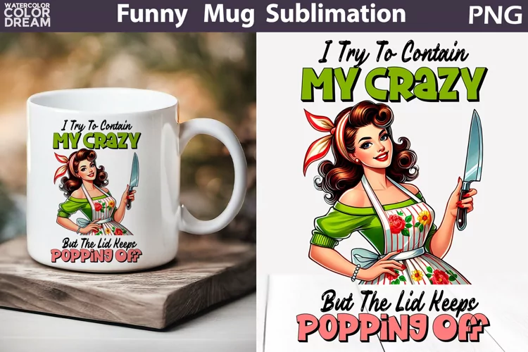 Retro Housewife Mug | Housewife Sarcastic Quotes Mug