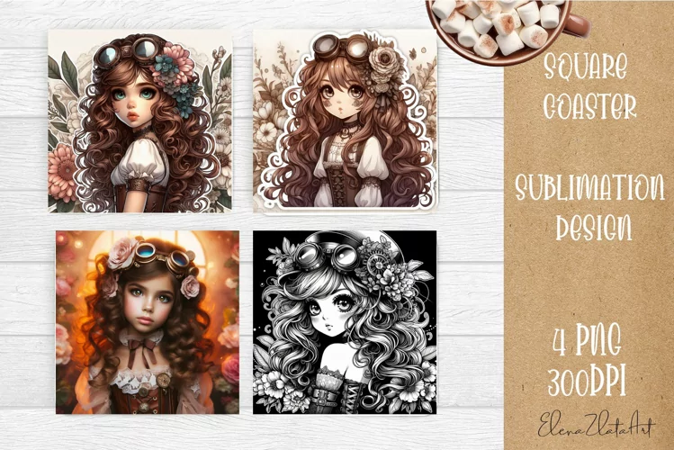 Housewives Halloween Sublimation Coaster | Square Coaster