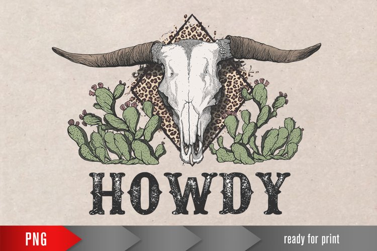 Howdy PNG, Howdy baby, Western cactus design PNG, Desert png