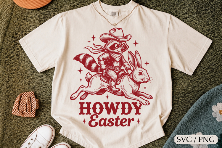 Howdy Easter, Easter SVG, Cowboy Easter, Retro Easter, Funny