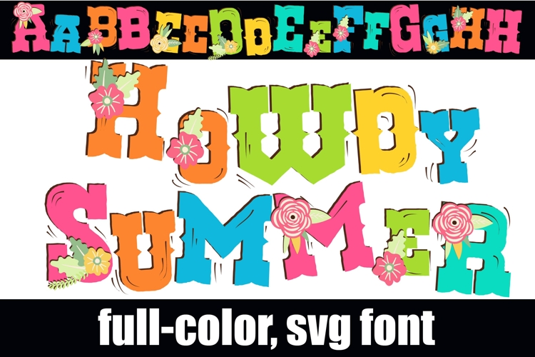Howdy Summer Color Font