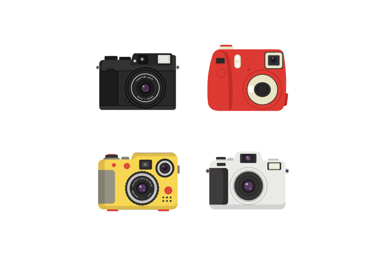 Camera Black And White Clipart Image 15