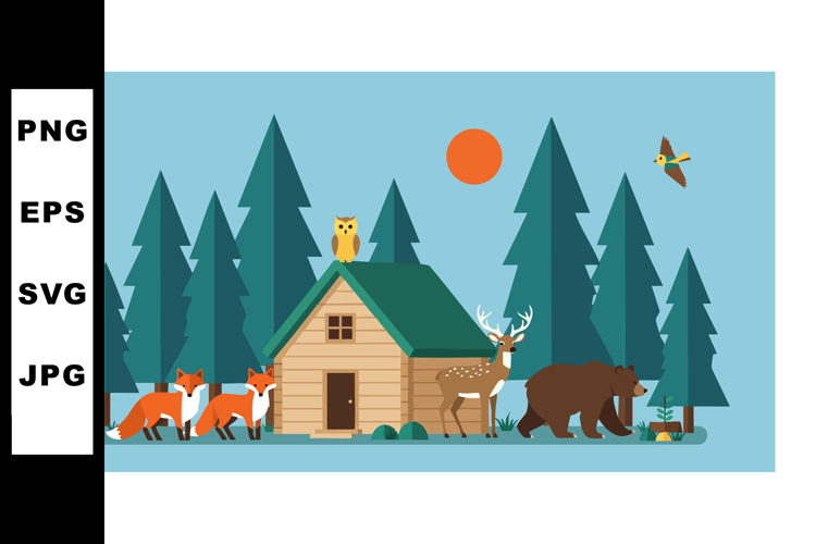 Cabin Clipart Image 3