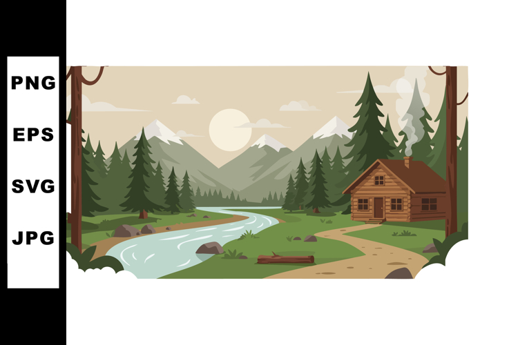 Cabin Clipart Image 7