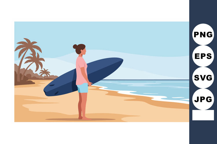  Surfboard Clipart Image 7