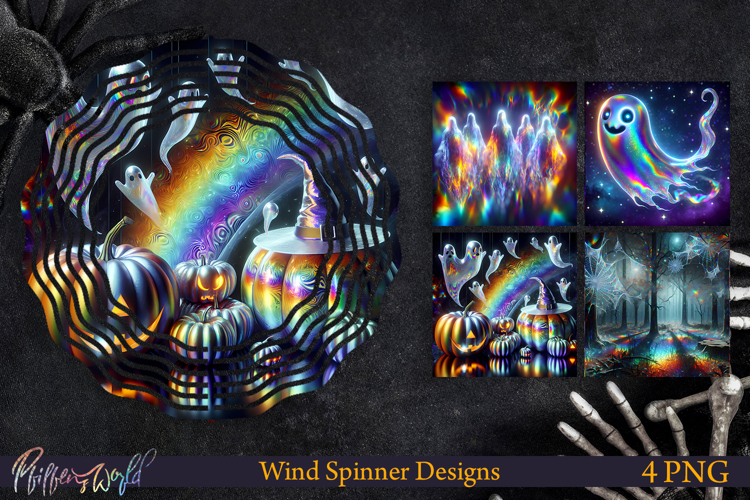 Halloween Wind Spinners | Holographic Designs | Forest