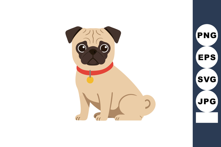 Pug Clipart Image 3