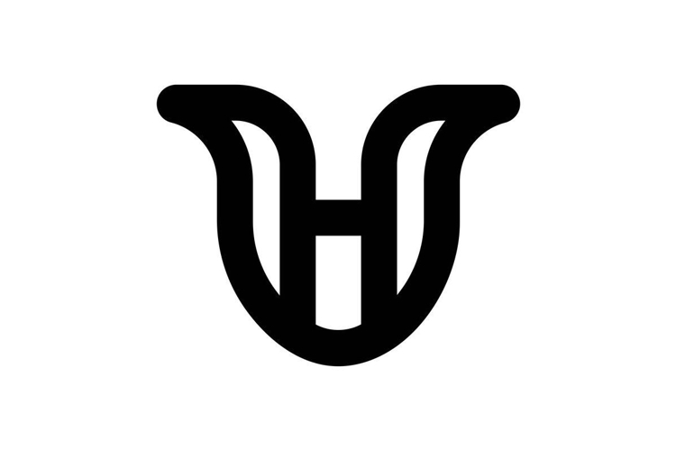 HU UH logo design
