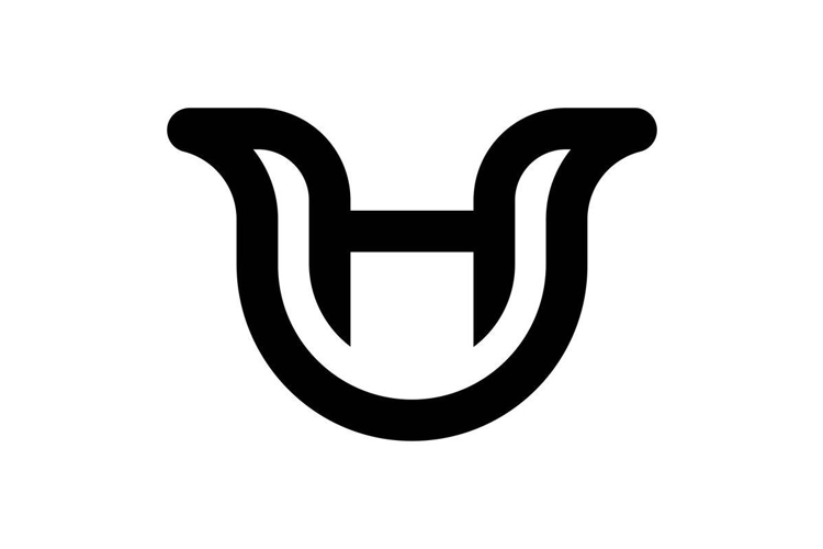 HU UH logo design