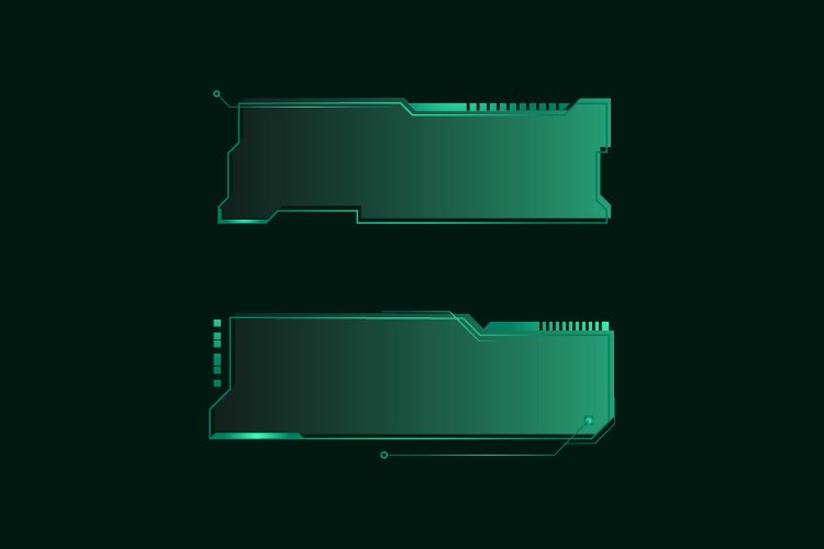Hud futuristic frames user interface element (2614813)