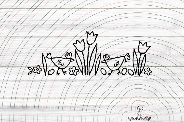 Chicken cutting file SVG DXF