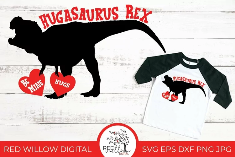 Hugasaurus Rex | Kid's Valentine SVG