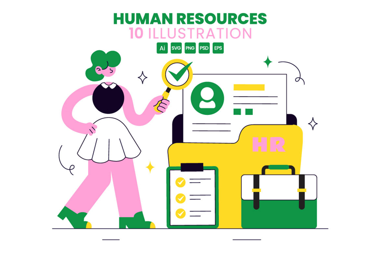10 Human Resources Illustration
