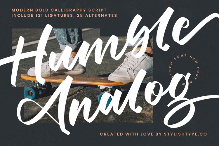 Humble Analog - Modern Bold Calligraphy Script