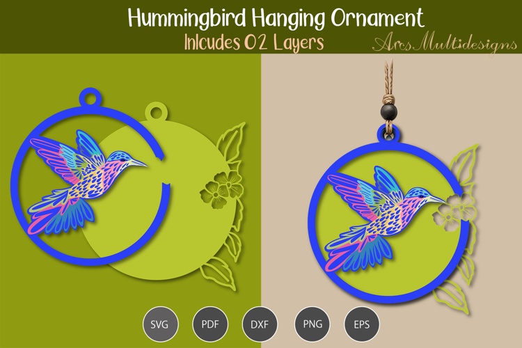 Hummingbird Ornament SVG