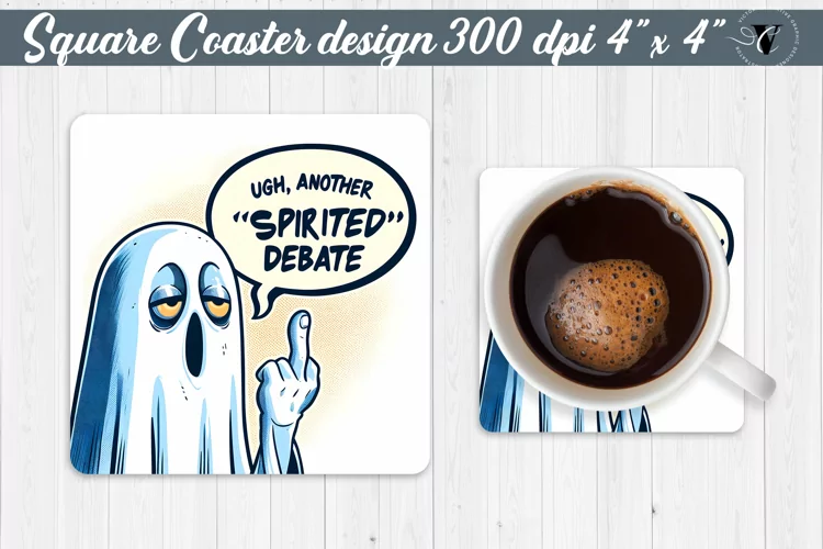 Square Coaster | Halloween coaster | Sarcastic