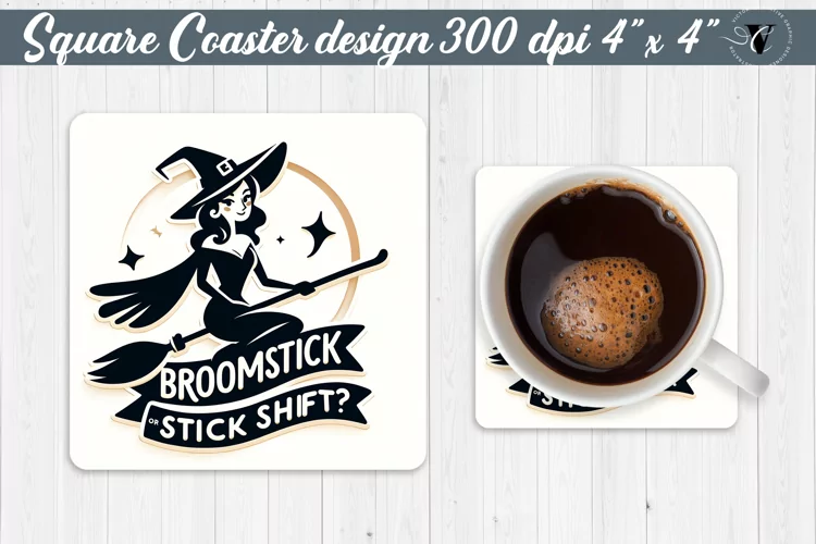 Square Coaster | Halloween coaster | Sarcastic