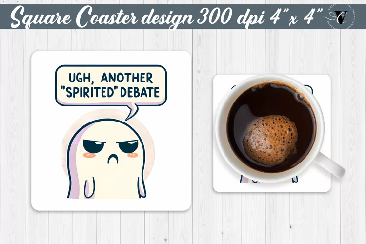 Square Coaster | Halloween coaster | Sarcastic