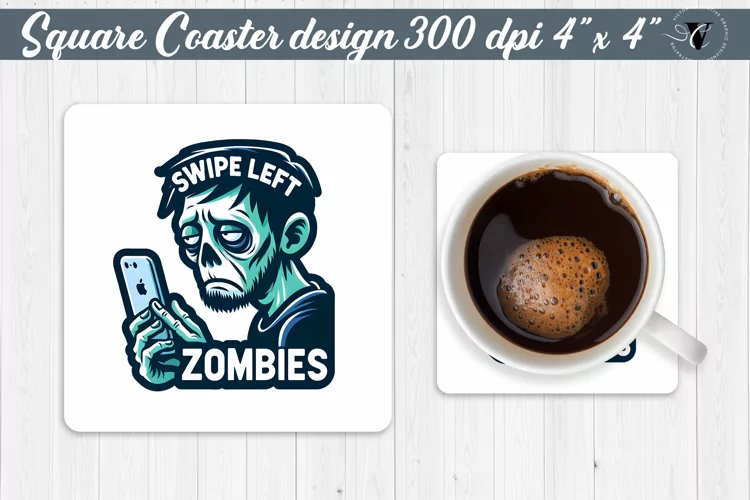 Square Coaster | Halloween coaster | Sarcastic