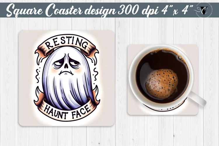 Square Coaster | Halloween coaster | Sarcastic