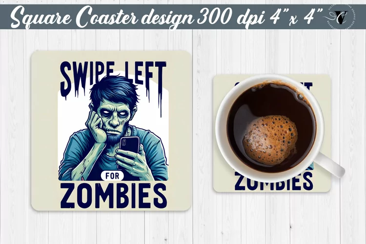 Square Coaster | Halloween coaster | Sarcastic