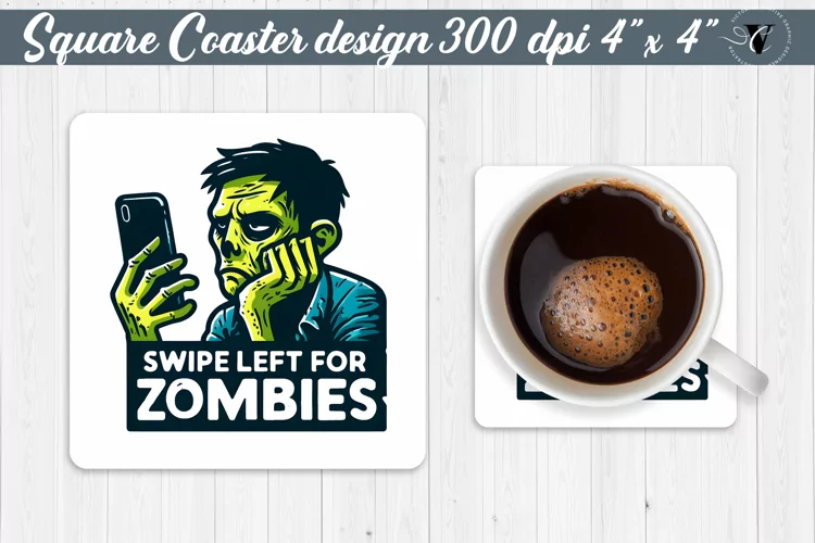 Square Coaster | Halloween coaster | Sarcastic