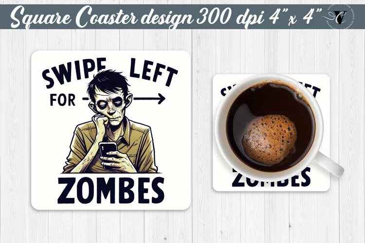 Square Coaster | Halloween coaster | Sarcastic