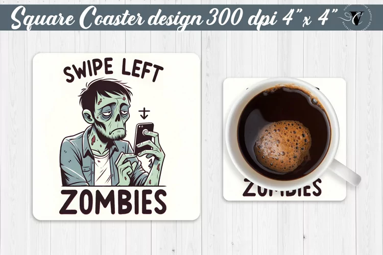 Square Coaster | Halloween coaster | Sarcastic