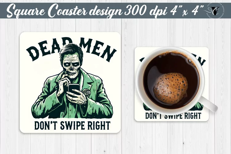 Square Coaster | Halloween coaster | Sarcastic