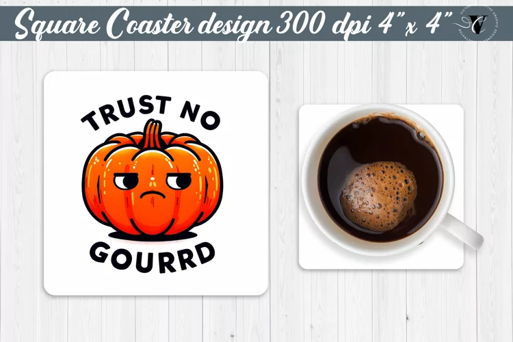 Square Coaster | Halloween coaster | Sarcastic