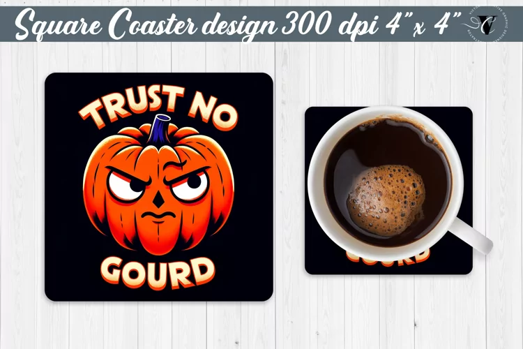 Square Coaster | Halloween coaster | Sarcastic
